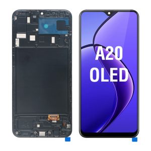 Samsung Galaxy A20 OLED Display with Frame & Touch
